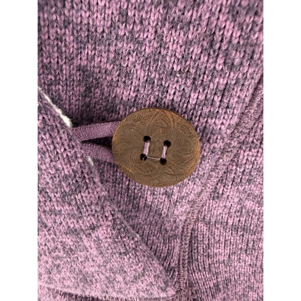 NIKE ACG Women Purple Long Sleeve Fleece Front Pocket Pullover Hoodie Medium - Picture 6 of 7